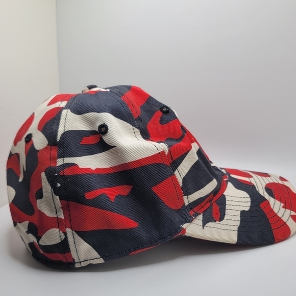 Texas Rangers Red White Blue Camo Sz S/M Ball Cap - Picture 2 of 10